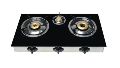 Glass Desktop 3 Burner Gas Stove