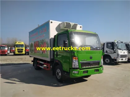 2ton HOWO Refrigerated Light Vehicles