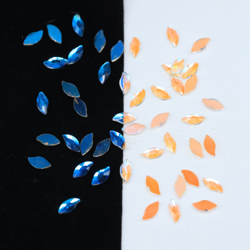 WHATSTONE 4*8mm Fish Shape Flat Back Crystal AB Rhinestone: Premium Quality Jewelry Findings