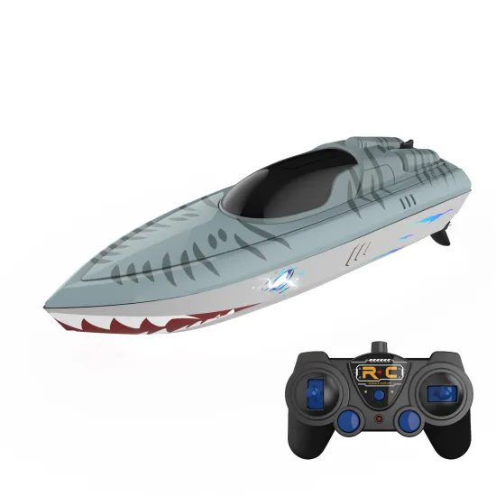 Flytec V555 - The Thrilling 15KM/H Speed Graffiti Shark RC Boat: Perfect Kids' Gift for Lakes and Pools