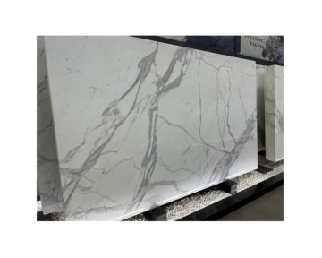 Customized Size Polished Italian Calacatta Marble Slab Tiles for Modern Decor with 1 Year Warranty