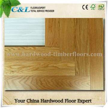 C&L natural color fishbone Oak engineered wood flooring