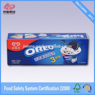 offset printing cardboard paper box for ice cream