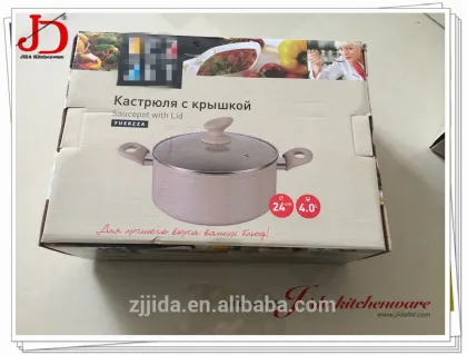 aluminum casserole with non-stick ceramic coating / ceramic casserole / stock pot