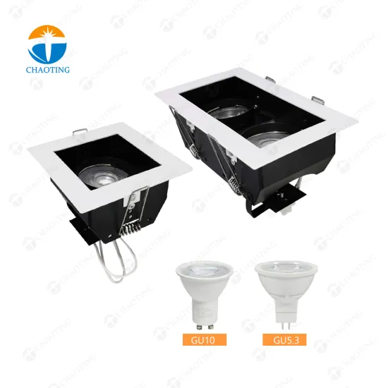 Aluminum Downlight Housing Recessed Ceiling LED COB Lamp MR16 GU10 GU5.3 Spot Down Light Fixture
