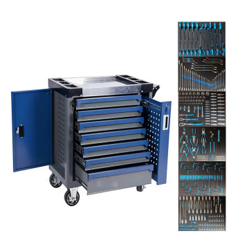 Professional Heavy Duty Rolling Tool Cabinet with 7 Lockable Drawers for Garage Workshops and Mechanics