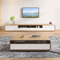 Modern luxury TV cabinet wood coffee table