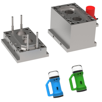 CNC -Würfel gießen schwarze anodisierte Taschenlampe Gehäuseform