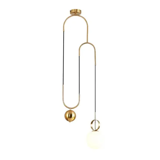 INSHINE Annular Brass With Bulb Pendant Light