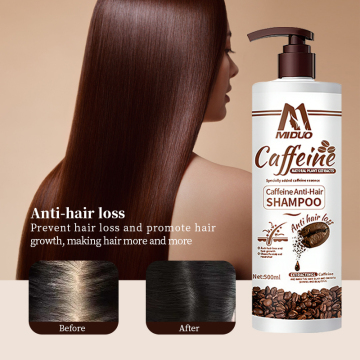 Miduo OEM Factory Hurtownia 500 ml Shea Butter Volumizing Ayurvedic Shampo do Afro Black Hair Fall and Tandruff