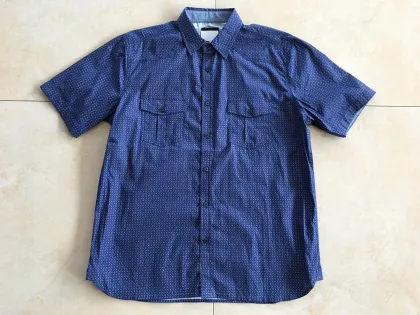 Short Sleeve Shirt Navy Printing