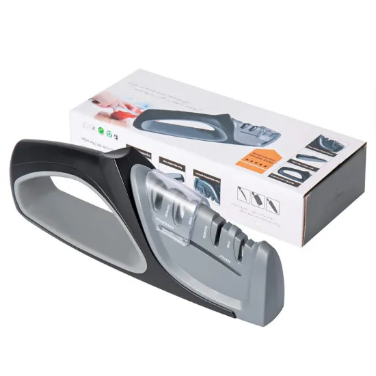 Professional 4-Stage Kitchen Knife Sharpener: Amolador De Faca with Advanced Sharpening System