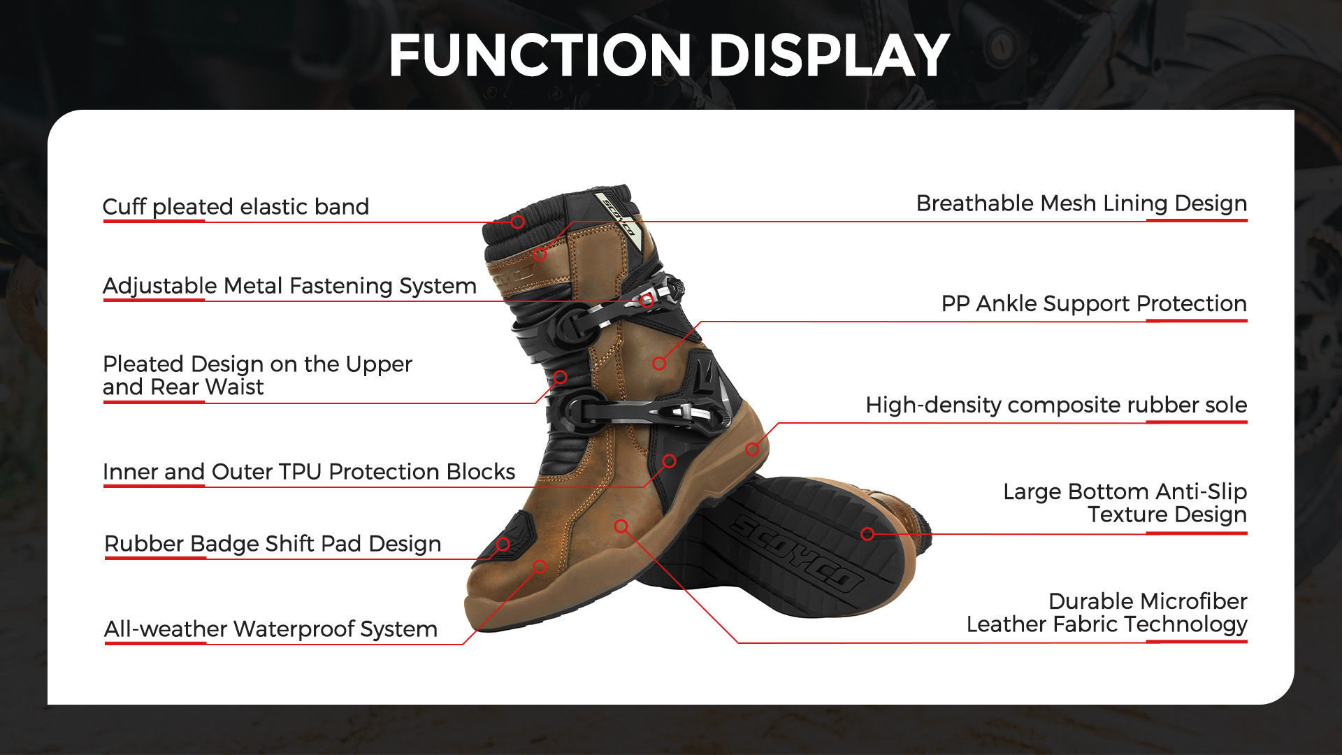 touring motorcycle boots