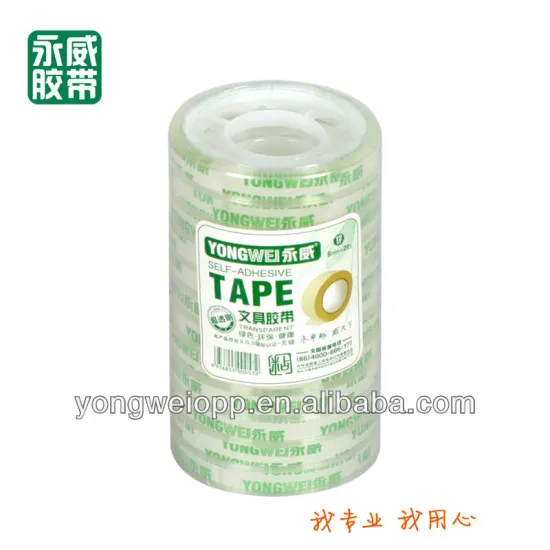 Pure wind stationery tape-8mmx20yard 12rolls/packing film