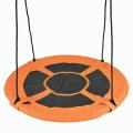 Baoxiang Orange Round Children Garden Metal Swing Seat