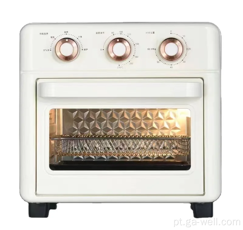 White White 15l Air Fryer Forno Diamond Design