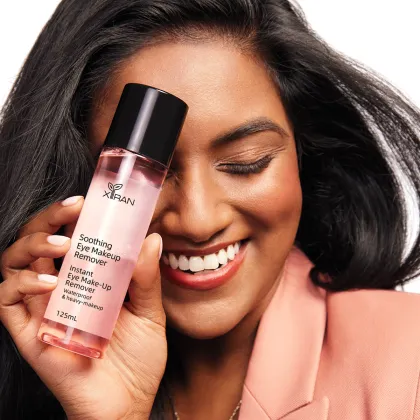 Private Label Natural Fluid Makeup Remover - Oil-Free 2-in-1 Eye Makeup Remover & Facial Cleanser