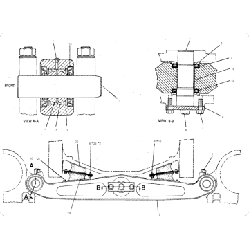 D8L Bulldozer Frame 8E4164 / 8E-4164