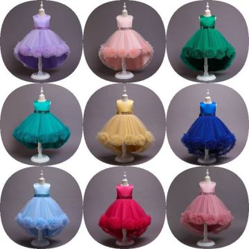 Elegant Red Formal Dress for Teen Girls' Communion, Party, and Bridesmaid Ceremonies (5-14Y)
