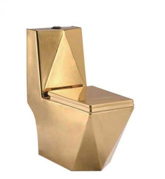 ห้องน้ำสุขาภิบาล Gold Ceramic Siphon ห้องน้ำชิ้นเดียว