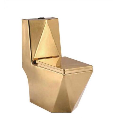 Bathroom Sanitary ware gold Ceramic Siphon One-piece Toilet