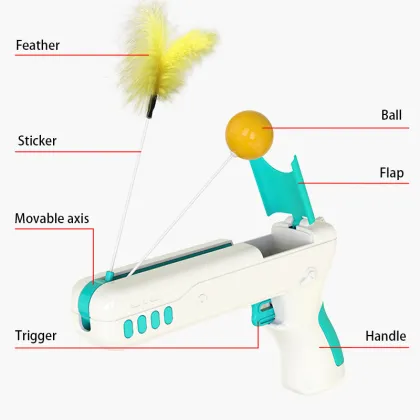 High Quality Toys Plastic Interactive Cat Toy Gun