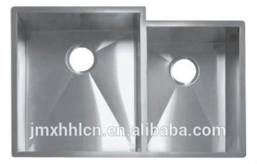 CUPC Easy Clean Kitchen Accessories Double Bowl Inox 304 Handmade Sink HM3221L