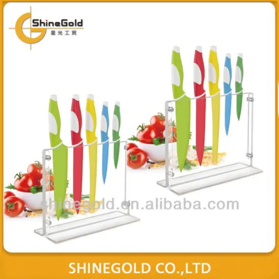 5 pieces colored non-stick knife set