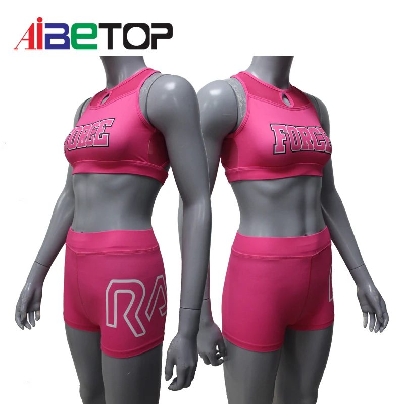 Hot Style Tennis Shorts Summer Sets Youth Girls Cheerleading Practice Wear4