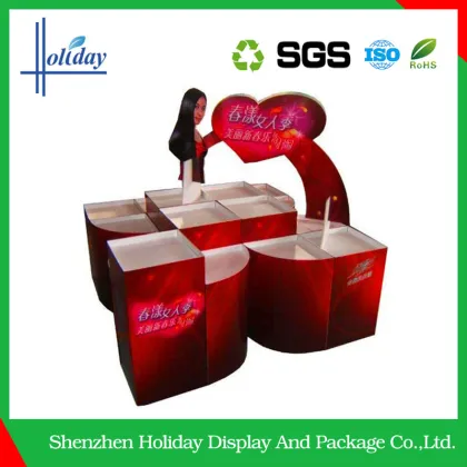 Supermarket custom cardboard paper pallet displays shelf , cardboard pop up displays rack manufacturer
