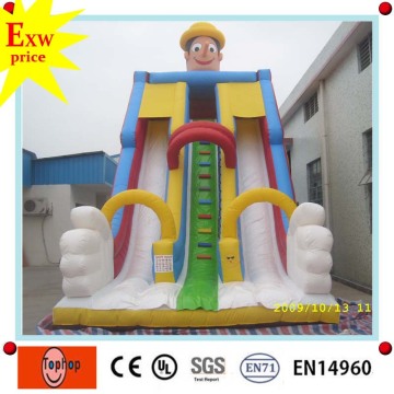 factory price good quality and cheap giant inflatable clown slip n slide for kids on sale