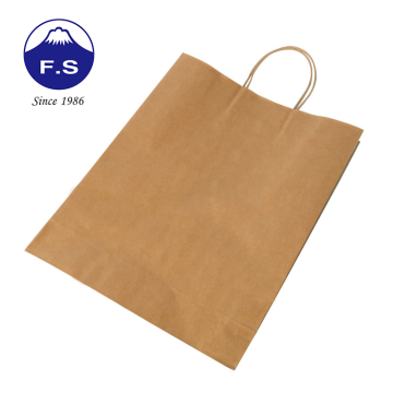 Recycelbare Boutique -Kraftpapierbeutel mit verdrehtem Griff