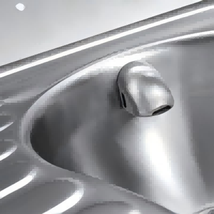 Edelstahl -Kniebeuge -Toilette mit Deckel