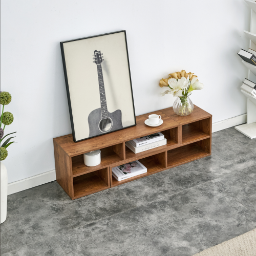 Elegant Latest TV Cabinet with Wooden Finish