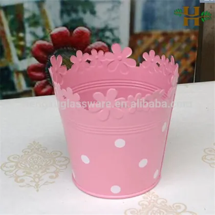 flower pot,Tin bucket flower pot,Galvanized tin flower pot