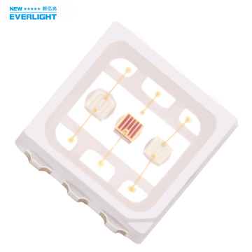 Kekonduksian terma tinggi dan transmisi cahaya tinggi 1.5W RGB 5050 SMD LED dengan kualiti yang stabil dalam struktur pembungkusan