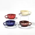 Wholesale Vintage Cappuccino ceramic coffee cup and saucer