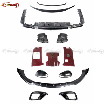 Rocket Style Dry Carbon Fiber Body Kit - No Engine Cover for Mercedes Benz E63 (2017-2020)