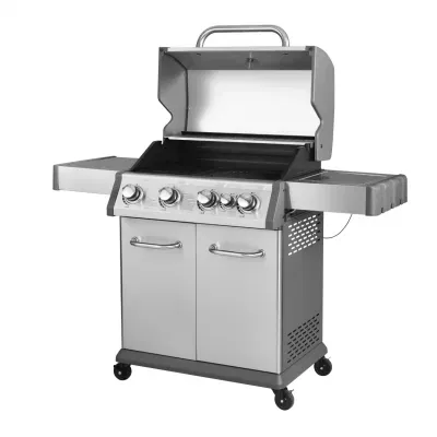 China Made Stainless Steel 5 Burner Side Gas BBQ Grill