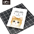 Cahier de colle personnalisé adorable chat à couverture souple