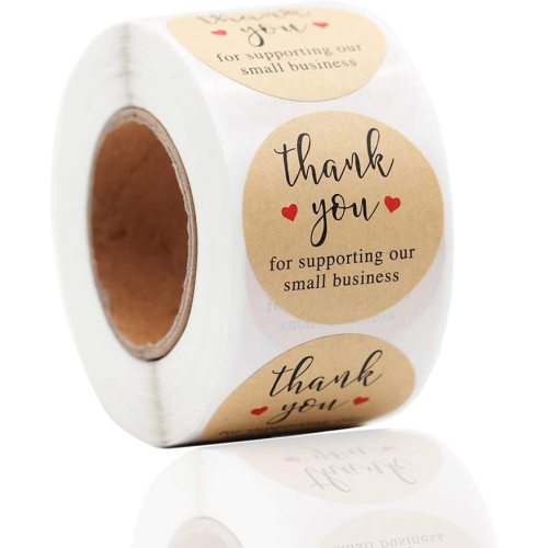 roll thank you sticker label