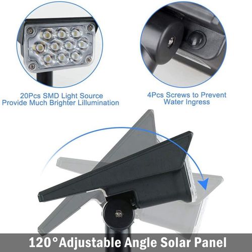 Outdoor RGB Solar Spotlight Landscape Light
