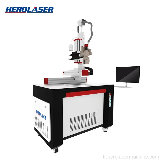 Machine de soudage au laser avec plate-forme en acier inoxydable