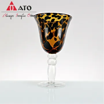 Leopard print Martini glass Drinkware wine cup