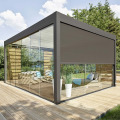 Elektrischer Aluminiumpergola -Pavillon mit einziehbarem Dach