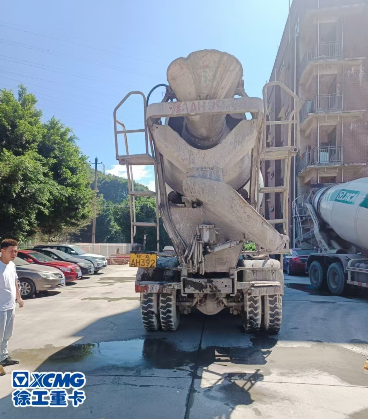a specialty concrete mixer used in construction