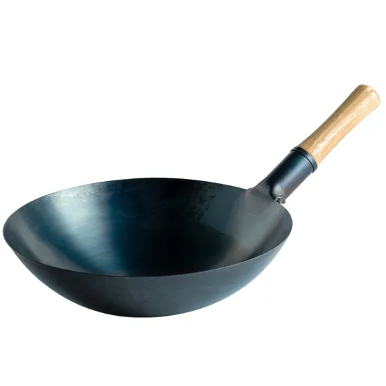 Chinese Traditional Hammered Preseasoned Carbon Steel Non-Stick Wok Manufacturers