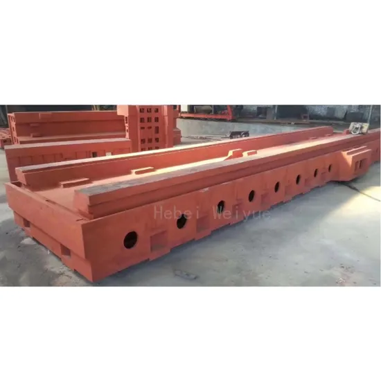 Precision CNC Machining of Gray Cast Iron Lathe Bed Castings