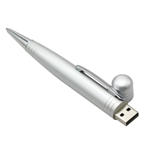 Unidade flash USB de fábrica de caneta esferográfica de metal