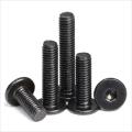 Black Hexagon Low Flat Wafer Head Screw Bolt